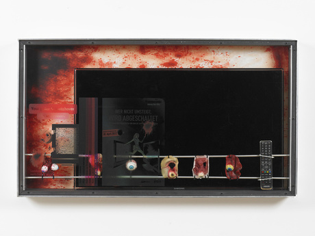 Simon Denny "Analogue/Digital Transmission Switchover: London" © the artist Simon Denny "Analogue/Digital Transmission Switchover: London" © the artist