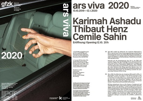Einladung gfzk ars viva 2020 © gfzk/Kulturkreis Einladung gfzk ars viva 2020 © gfzk/Kulturkreis